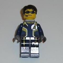LEGO Minifigure-Agent Chase - Dual Sided Head, Neck Bracket-Agents-AGT004-Creative Brick Builders